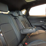 Heated car seat covers installed in a luxury vehicle for a comfortable road trip.