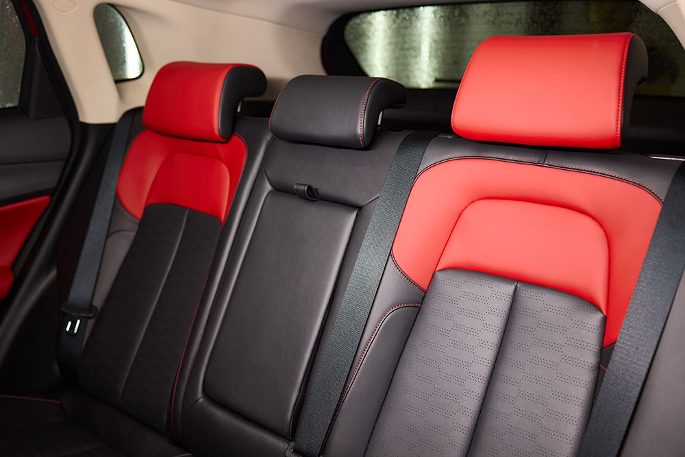 Car seat covers securely fitted with non-slip accessories for stability