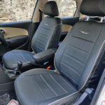 Durable and stylish waterproof car seat covers installed in a modern vehicle interior